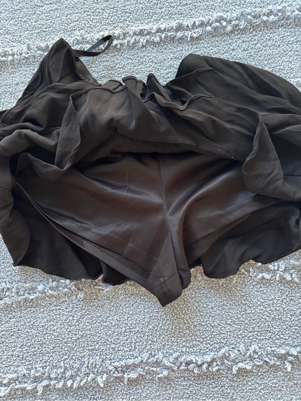 Black Ruffle Mini Skirt - Picture 5 of 6